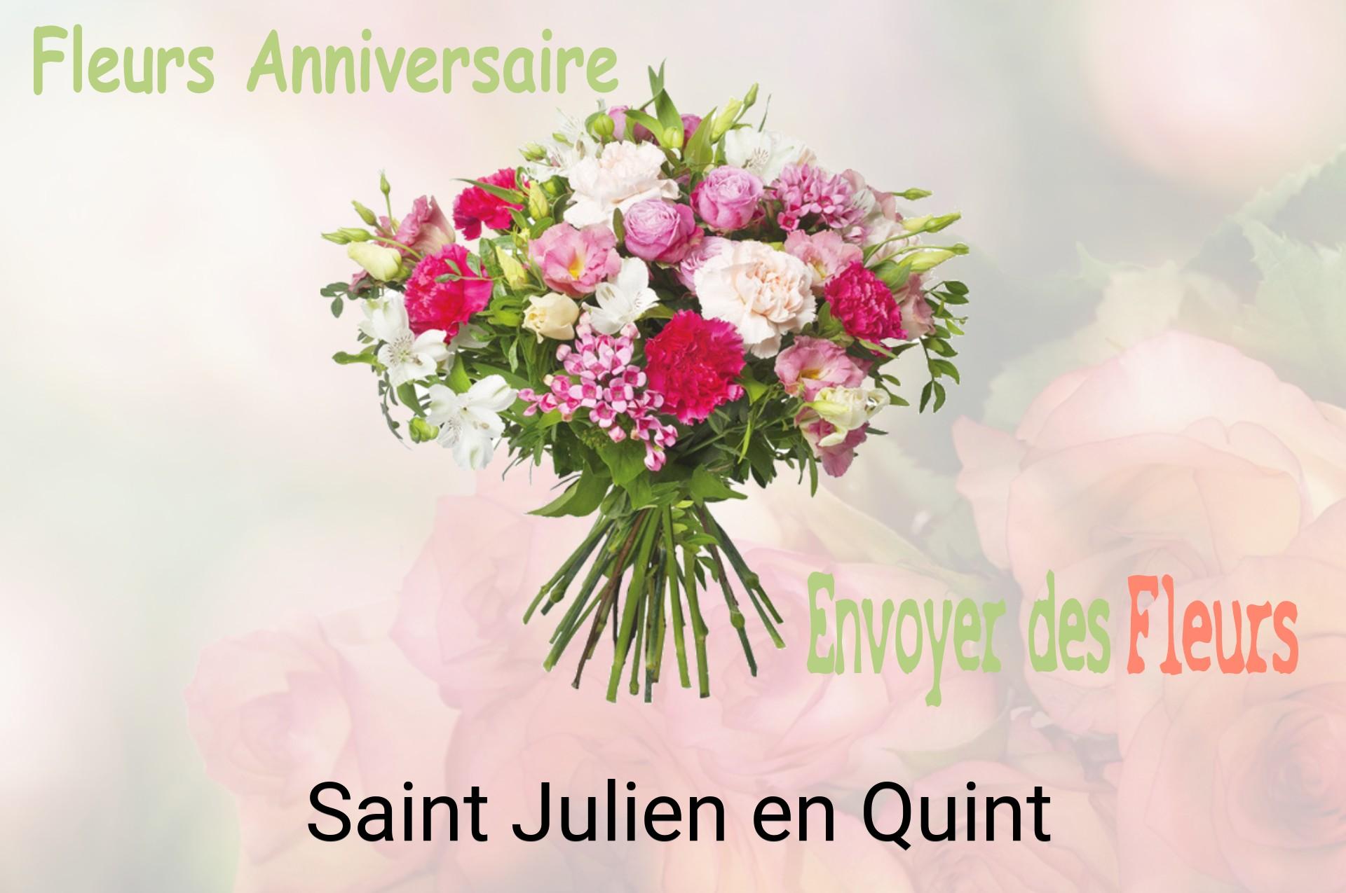 Bouquet de fleurs d’anniversaire livré à Saint-Julien-en-Quint