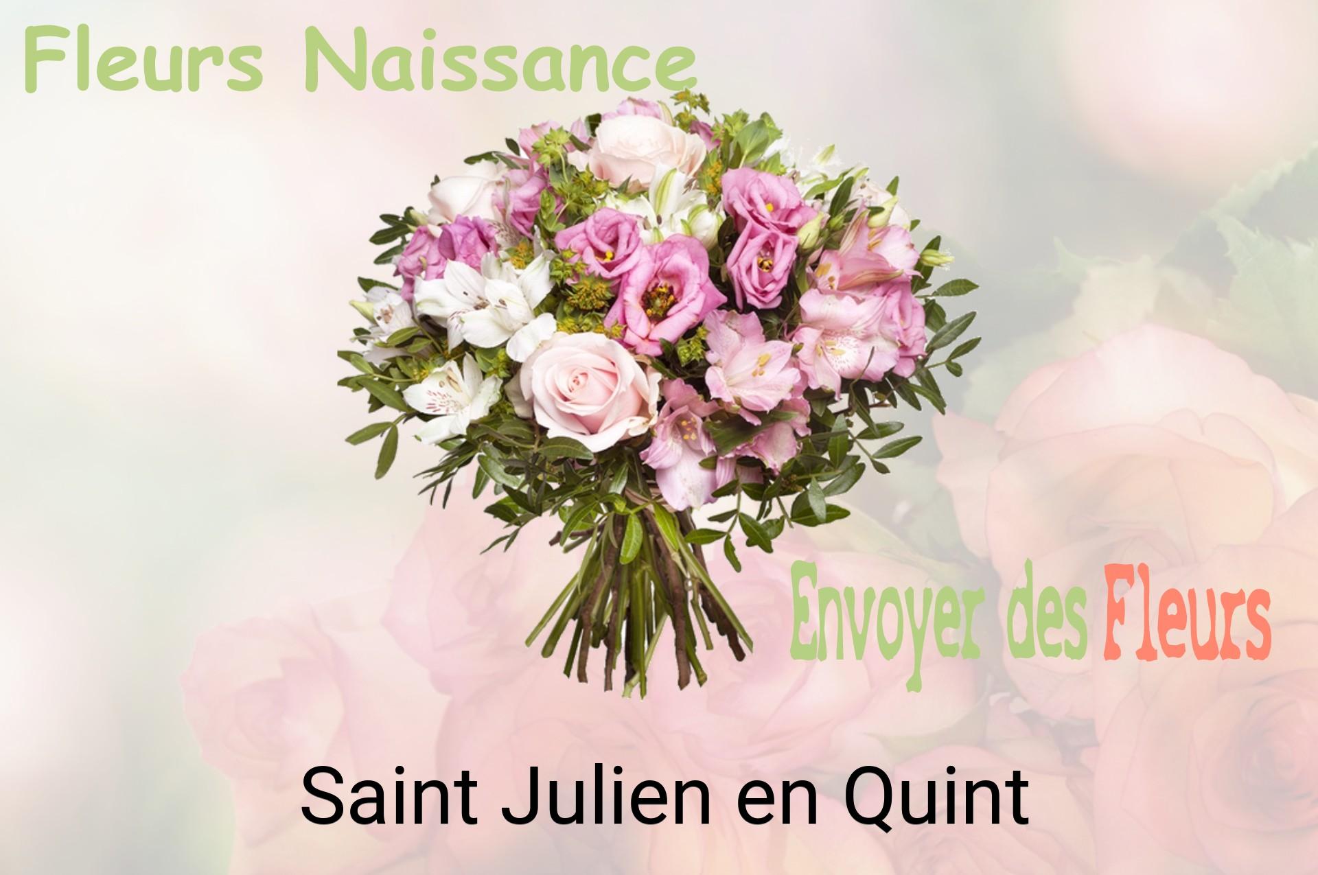 Bouquet de fleurs de naissance livré à Saint-Julien-en-Quint